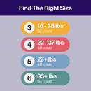 34ct Disposable Overnight Diapers - Size 6