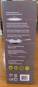 13-Inch Stainless Steel Tri-Ply Wok With Lid And Spatula - Silver