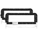 Lightweight Mesh Security Adjustable Bed Rail Double Pack, Black & White
