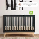 Soho 3-In-1 Convertible Crib - Black/Natural
