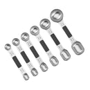 Stainless Steel Magnetic Measuring Spoon Set - 6 Pieces