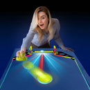 Air Hockey Table - Battery-Powered, LED Light, 2 Players