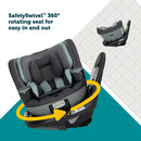 360 Rotating All-in-One Convertible Car Seat - Siberian Caviar