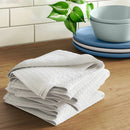 6pc Terry Kitchen Towels White - ™: Cotton Gingham Check, Dish & Cleaning Towels, OEKO-TEX Certified