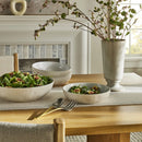 4pc Stoneware Noodle Bowls - Cream