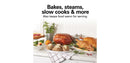 Roaster Oven 22qt 32215G: Slow Cooker & Turkey Roaster, 1450W, Dishwasher-Safe Parts, Black