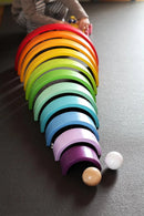 Wooden Rainbow Nesting Block Set