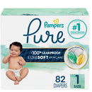 82ct Pure Protection Diapers Super Pack - Size 1
