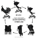 Libelle 2 Stroller - Moon Black