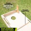 Official Size Cornhole Bean Bag Toss Set - Natural Wood