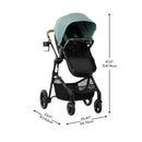Pivot NXT Travel System w/ Revolve180 LiteMax NXT Infant Car Seat - Pacific Green