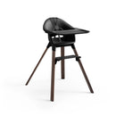 Clikk High Chair All-in-One with Tray & Harness - Black Warm Brown