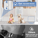 60" Retractable Baby Gate - White