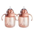 Starter Weighted Straw Baby & Toddler 10oz Sippy Cup for 6 Months+Pack of 2 Pink