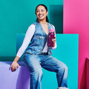 32oz Wide Mouth Flex Straw Water Bottle Sugar Plum