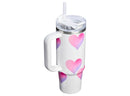 Valentine's Day 30 oz Stainless Steel H2.0 Flowstate Quencher Tumbler - Frost Heart Gradient