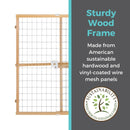 Quick-Fit Wire Mesh Pet/Baby Gate for Wide Openings