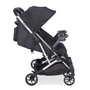 KooperX2 Lightweight Compact Fold Double Stroller - Black