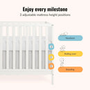 5-in-1 Convertible Crib - Cannoli Cream