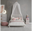Quinn Metal Toddler Bed - White