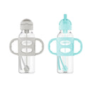 8oz Sippy Straw Bottle with Silicone Handles - 2pk