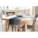 72" x 14" Cotton Striped Table Runner - Navy Blue
