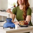 Crispi 5-in-1 Portable Glass Air Fry Cooking System - Blue