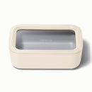 Medium Ceramic Coated Glass Food Storage Container - Cream