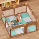 16-Piece Foam Baby Play Mat - Grey, White, Blue