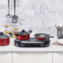 Double Burner Electric Cooktop - Black