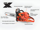 ECHO CS-620P-24 Chain Saw 24" Bar Rear Handle Professional 59.8cc Engine