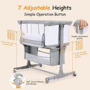 Portable Bedside Bassinet Sleeper - Light Gray