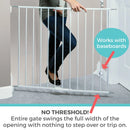 Essential Stairway and Walkway Child Safety Gate - White