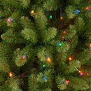 6.5' Prelit Slim Artificial Christmas Tree - Multicolored Lights