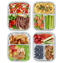Glass Food Storage Containers - Grey