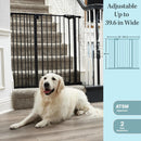 36" Tall Baby Gate - Black