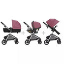 Pivot Modular Travel System with LiteMax Infant Car Seat with Anti-Rebound Bar - Dusty Rose