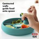 Silicone Divided Plate - Teal