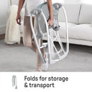 Portable Baby Swing with Music and Nature Sounds - Grey