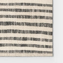 108"x14" Striped Table Runner - Khaki/Black