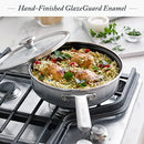 Steel Core Enameled 3-Quart Sauté Pan With Lid