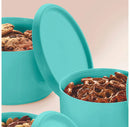 6-Piece Blue Serve And Store Food Storage Canister Set