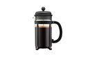 Java Coffee Press 4-Piece Set - Black French Press Coffee Maker with Battery-Powered Frother & Scoop, 8 Cup Capacity