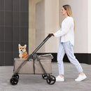 Dog Stroller for Medium/Small Pets - Coffee