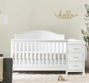 Charlie 4-in-1 Convertible Crib & Changer - White
