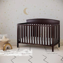 5-in-1 Convertible Baby Crib - Espresso