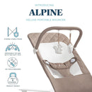 Alpine Organic Deluxe Portable Bouncer - Mocha