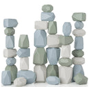 Toddler Wooden Stacking Rocks Set - 36 Pieces