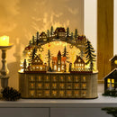 Christmas Advent Calendar, Countdown to Christmas Table Decoration with 24 Drawers