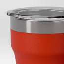 12oz 2pk Stacking Short Tumbler with Lid Red - Room Essentials™